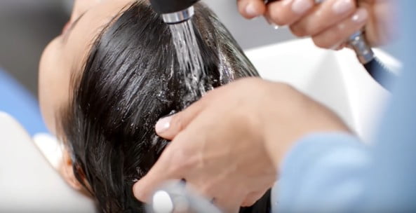 Receding Hairline: washing hairs